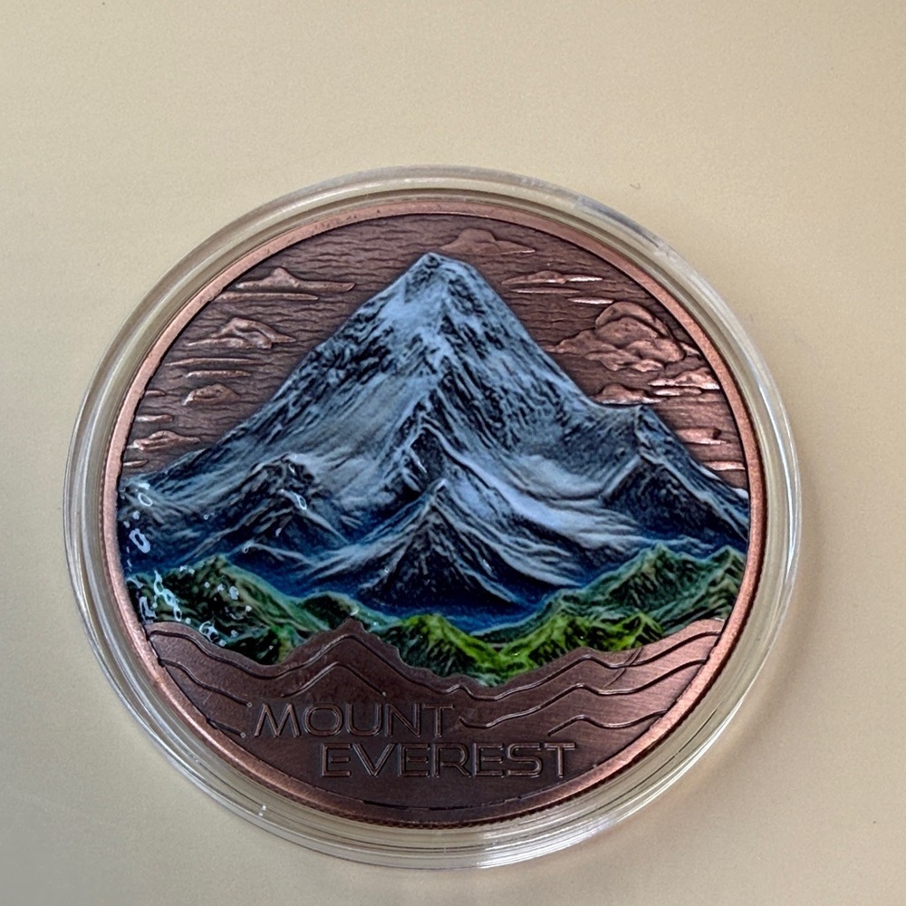 5 Oz Mount Everest 999 Fine Copper Art Coin